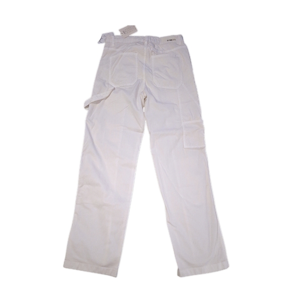 LoveGEN straight leg cargo pants off white NWT size 11 - Picture 3 of 16